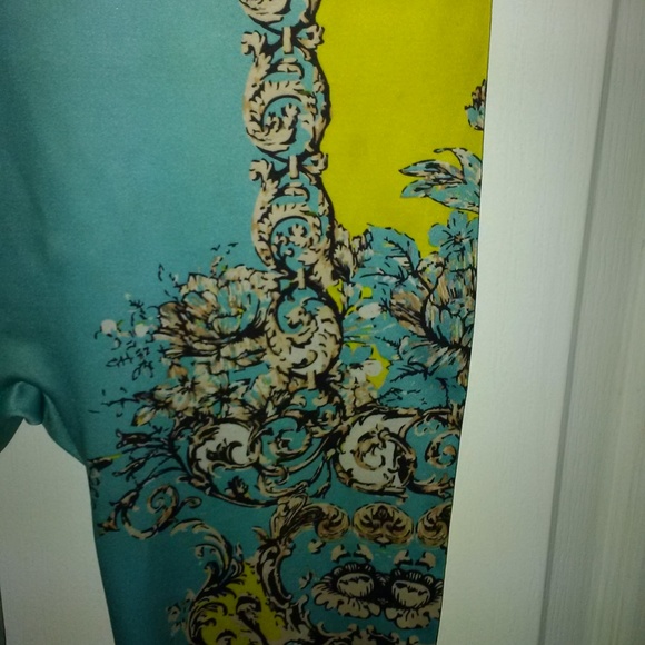 Blue and Yellow Funky Leggings. - Picture 2 of 3